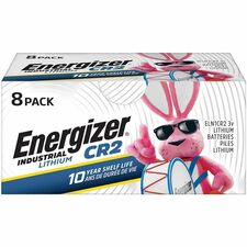 Energizer Industrial Battery For Laser Pointer, Motion Sensor, Dispenser, Construction, Facility Maintenance, Medical Center, Office, Classroom, Electronics - CR2 - 8 / Pack