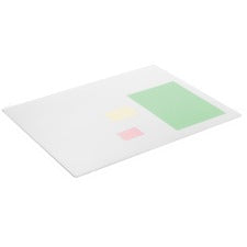 DURABLE Contoured Edge Desk Mat Office - 19.69" Length x 25.59" Width - Rectangular - Polypropylene - Transparent - 1 Each
