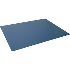 DURABLE Contoured Edge Desk Mat Office - 19.69" Length x 25.59" Width - Rectangular - Polypropylene, Plastic - Dark Blue - 1 Each