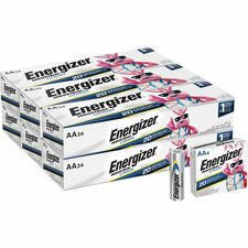 Energizer Industrial AA Lithium Battery 4-Pack For Construction, Facility Maintenance, Medical Center, Office, Classroom - AA - 4/Pack - 36 / Carton