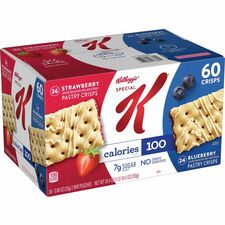 Special K Pastry Crisps Individually Wrapped - Strawberry, Blueberry - 0.88 oz - 60 / Box