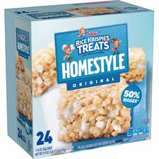 Rice Krispies Homestyle Original Treats Individually Wrapped - Original - 1.74 lb - 24 / Box