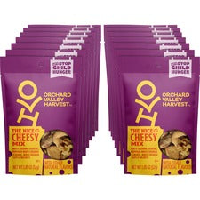Orchard Valley Harvest Nice 'n Cheesy Mix No Artificial Color, No Artificial Flavor, Resealable Bag - Crunch, Cheese, Cashew, White Cheddar, Wheat, Walnut, Almond - 1 Serving Bag - 1.85 oz - 14 / Carton