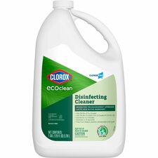 CloroxPro&trade; EcoClean Disinfecting Cleaner Refill 128 fl oz (4 quart) - Refillable, Disinfectant, Bleach-free, Alcohol-free, Phosphate-free - Green, White - 1 Each