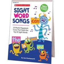 Scholastic Sight Word Songs Flip Chart & CD Theme/Subject: Fun - Skill Learning: Sight Words, Songs - 1 Each