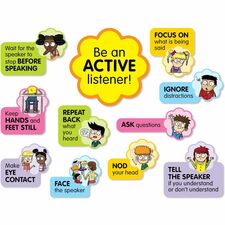 Scholastic K - 5 Active Listening Board Set Skill Learning: Listening, Communication - 1 Set
