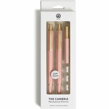 U Brands Cambria Mechanical Pencils #2 - Refillable - Matte Blush Barrel - 2 / Pack
