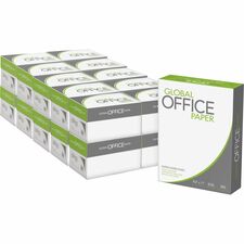 Global Office Premium Multipurpose Paper - White 96 Brightness - Letter - 8 1/2" x 11" - 20 lb Basis Weight - White - 500 Sheets per Ream - 400 / Pallet