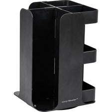Mind Reader 8-Compartment Condiment Carousel 30 x Cup - 8 Compartment(s) - 12" Height x 8" Width x 8" Length - Counter - Compact, Durable, Portable - Black - Plastic - 1 Each