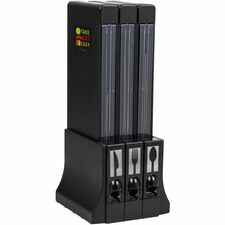 Mind Reader 3-Compartment Utensil Dispenser Organizer 300 - 3 Compartment(s) - 24" Height x 11.50" Width x 10.25" Length - Counter - Durable, Lightweight, Mold Resistant, Warp-free, Easy to Clean, Warp Resistant, Bacteria Resistant - Black - Acrylic - 1 E