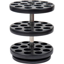 Mind Reader Anchor 3-Tier Single Serve Pod Carousel 45 x Coffee Pod - 3 Tier(s) - 11.75" Height x 9.50" Width x 9.50" Depth - Counter - Heavy Duty, Rubber Grip, Durable - Black - Plastic - 1 Each