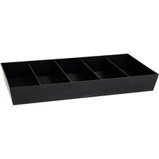 Mind Reader 5-Compartment Snack Organizer 5 Compartment(s) - Lightweight - Black - 1 Each