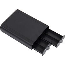 Mind Reader Anchor Coffee Pod Organizer 24 x Coffee Pod - 3 Drawer(s) - 2.50" Height x 9.50" Width x 12.25" Length - Counter - Heavy Duty, Easy to Clean, Rubber Grip, Compact, Lightweight, Durable - Black - Plastic - 1 Each