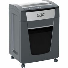 GBC Momentum Paper Shredder, X20-07, Micro-Cut, P-4, Anti-Jam, 20 Sheets Continuous Shredder - Micro Cut - 20 Per Pass - for shredding Paper Clip, Paper, Junk Mail, Staples - P-4 - 9" Throat - 4 Hour Run Time - 7 gal Wastebin Capacity - Black