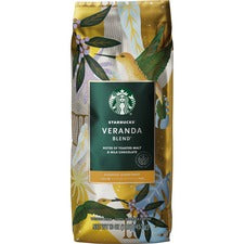 Starbucks Veranda Blend Whole Bean Coffee Blonde - 16 oz - Veranda Blend - 6 / Carton