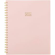 At-A-Glance Harmony Academic Planner Medium - Academic - Weekly, Monthly - 13 Month - January 2026 to January 2027 - 2 Week, 2 Month Double Page Layout - 8 1/2" x 11" Sheet Size - Wire Bound - Pink - Paper - Dated Planning Page, Bleed Resistant, Checklist