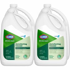CloroxPro&trade; EcoClean Disinfecting Cleaner Refill Ready-To-Use - 128 fl oz (4 quart) - Disinfectant, Bleach-free, Alcohol-free, Phosphate-free - Green, White - 4 / Carton