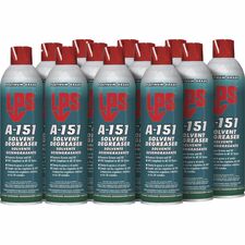 LPS A-151 Solvent Degreaser Ready-To-Use/Concentrate - 15 fl oz (0.5 quart) - Low Odor, Chlorine-free - Green - 12 / Carton