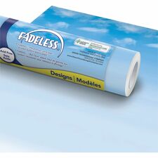 Prang Bulletin Board Paper Rolls Classroom, Door, File Cabinet, School, Home, Office Project, Display, Table Skirting, Party, Decoration - 48" Width x 50 ft Length - Wispy Clouds - Paper - 1 Roll