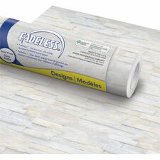 Pacon&reg; Bulletin Board Paper Rolls Art Room, Classroom, School, Home, Office, Decoration, Door, File Cabinet - 48" Width x 50 ft Length - Ledger Stone - Paper - 1 Roll