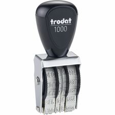 Trodat Rubber Date Stamp Date Stamp - 4 Bands - Assorted - Rubber, Steel - 1 Each