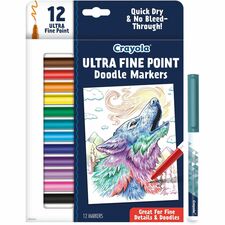 Crayola Doodle Markers Multi Ink - 12 / Pack