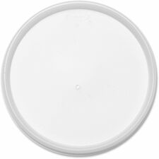 Dart HIPS Plastic Vented Lids 4.8" Diameter - High Impact Polystyrene (HIPS) - Translucent - 100/Pack - 10 / Carton