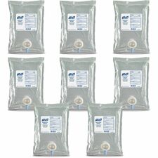 PURELL&reg; HEALTHY SOAP PCXM Antibacterial Lotion Soap 1.06 quart - Kill Germs - Hand, Skin - Antibacterial - Clear - Refillable, Triclosan-free - 8 / Carton