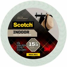 Scotch-Brite Double-sided Permanent Foam Tape 29.17 ft Length x 0.75" Width - Beige - Foam - 1 Roll
