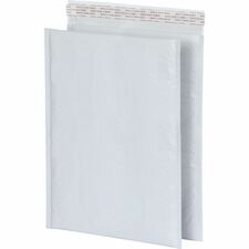 Quality Park Poly Bubble Mailers Bubble - 10 1/2" Width x 15" Length - Strip - White - Poly - 25 / Box