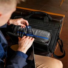 Samsonite Carrying Case (Briefcase) for 15.6" Notebook, Tablet, Smartphone - Black 1680D Polyester, Ethylene Vinyl Acetate (EVA) Body - Fleece Interior Material - Handle, Carrying Strap - 1 Each