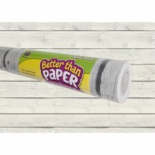 Teacher Created Resources Better Than Paper Board Roll Bulletin Board, Classroom - 48" Width x 12 ft Length - White Wood - 1 Roll