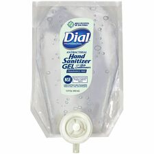 Dial Professional Hand Sanitizer Gel Refill 15 fl oz - Bacteria Remover - Hand - Clear - Fragrance-free, Dye-free - 1 Each
