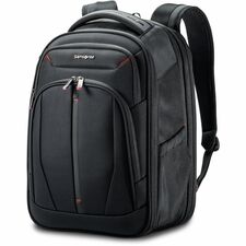 Samsonite Carrying Case (Backpack) for 12.9" to 15.6" Notebook, File, Book, Table - Black 1680D Ballistic Polyester, Mesh Body - Tricot Interior Material - Handle, Shoulder Strap - 1 Each