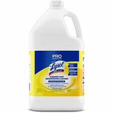 Lysol Deodorizing Cleaner Concentrate - 128 oz (8 lb) - Lemon Scent - Disinfectant, Deodorize, Versatile - Yellow - 1 Each
