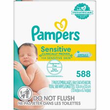 Pampers Baby Wipes Sensitive WhitePack - 84/Pack - 7 / Box
