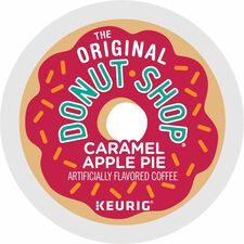 The Original Donut Shop&reg; K-Cup Caramel Apple Pie Coffee Compatible with Keurig Brewer - Light - K-Cup - Caramel Apple Pie - Kosher - 24 / Box