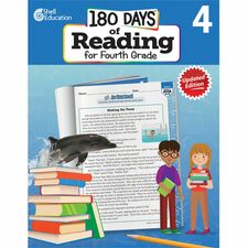 Shell Education 180 Days of Reading for Third Grade, 2nd Edition Printed Book Grade 4 - English