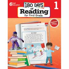 Shell Education 180 Days of Reading for First Grade, 2nd Edition Printed Book Grade 1 - English