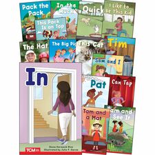 Shell Education Decodable Books Grade PK-K Set 1: 15-Book Set Printed Book Grade PK-K - English