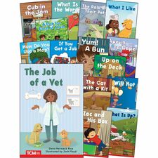 Shell Education Decodable Books Grade PK-K Set 2: 15-Book Set Printed Book Grade PK-K - English