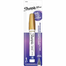 Sharpie Oil-Based Paint Markers Medium Marker Point - Gold Ink - Oil Based - 1 / Pack