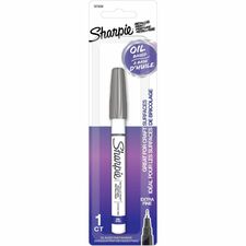 Sharpie Oil-Based Paint Markers Extra Fine Marker Point - Silver Ink - Oil Based - Metal Barrel - 1 / Pack