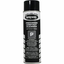 Sprayway P1 Precision Contact Cleaner For Electrical Contact, Electronic Equipment - 13.50 fl oz - Non-corrosive, Non-staining, Quick Drying, Residue-free - Black - 12 / Carton