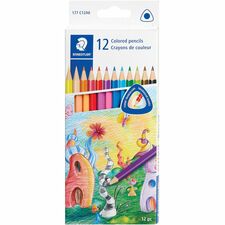 Staedtler Triangular Colored Pencils 2HB - 12 / Pack