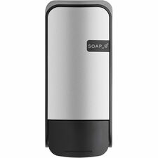 SOAP2O Manual Foam Soap Dispenser Manual - 1.06 quart Capacity - Site Window, Refillable, Lockable, Vandal Resistant - Stainless - 1 Each