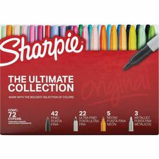 Sharpie Ultimate Permanent Marker Fine Marker Point - Assorted Ink - 72 / Box