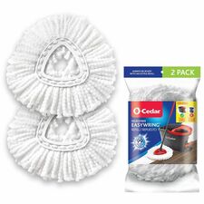 O-Cedar EasyWring Spin Mop Refill MicroFiber - White - 2 / Pack