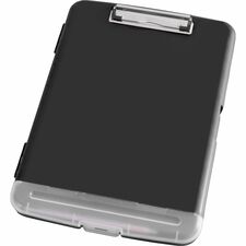 Business Source Storage Clipboard Storage for 160 Sheet - Plastic - Black - 1 Each