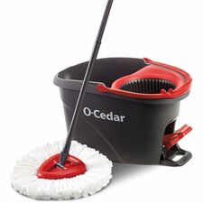 O-Cedar EasyWring Spin Mop & Bucket System Red, Gray - 1 Each